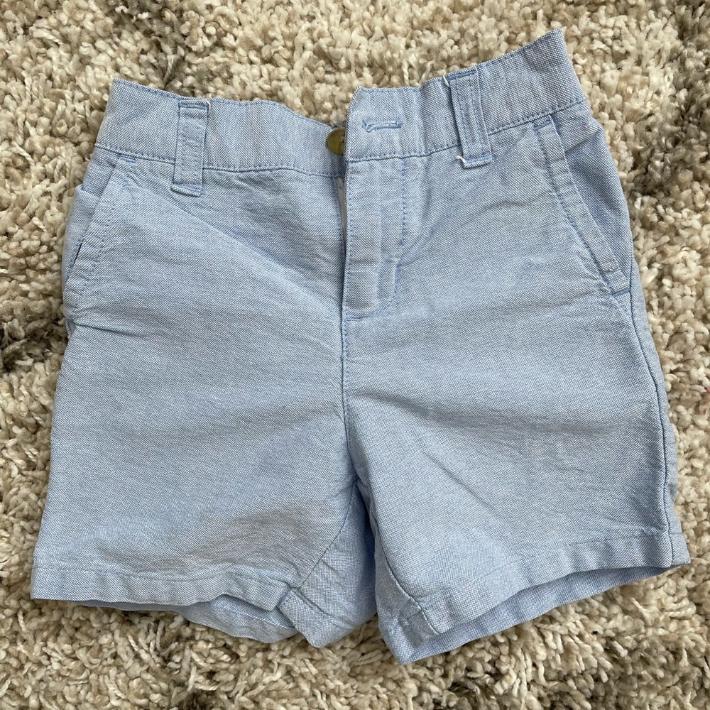 Janie and jack blue linen shorts
